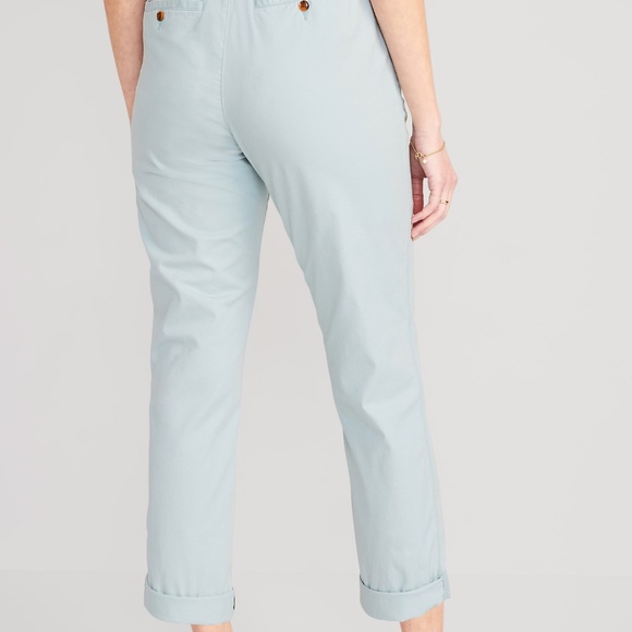 (NWT) Old Navy - light blue high waisted light OGC chino pants (small) - Picture 2 of 3